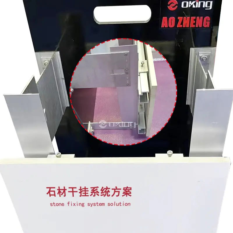 Gardinväggstöd aluminiumlegeringskonsol för stenbeklädnadssystem